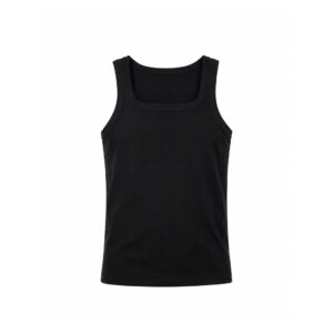 سكوير تانك توب اسود - ( Black Square Tank Top )