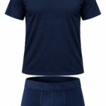 Navy Half-sleeve Underwear Package